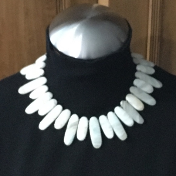 Cleopatra style necklace of varied polished agate - Picture 1 of 8